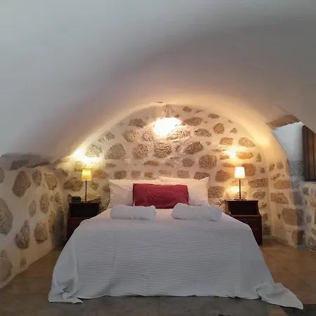 The Two Carob Trees, Traditional Stonehouse, Nikandri, Pirgos Diros