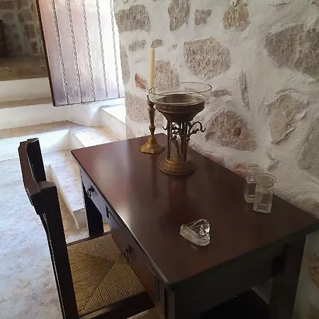 The Two Carob Trees, Traditional Stonehouse, Nikandri, Pirgos Diros Lefkias