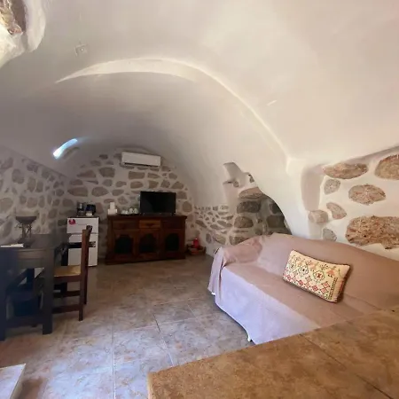 The Two Carob Trees, Traditional Stonehouse, Nikandri, Pirgos Diros * Lefkias