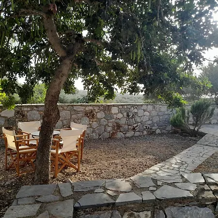 The Two Carob Trees, Traditional Stonehouse, Nikandri, Pirgos Diros *